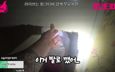 흉가체험 방송중 왜 담배냄새가 bj불곰